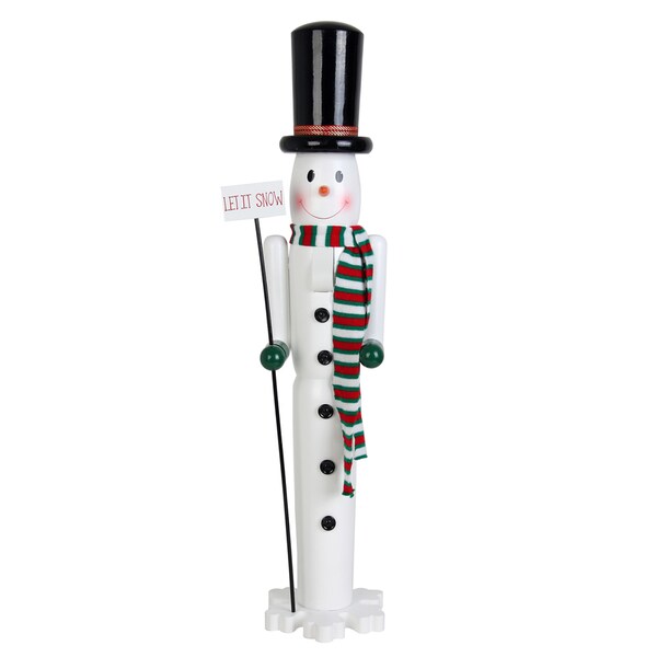 White Snowman Nutcracker (36 inch) Free Shipping Today Overstock