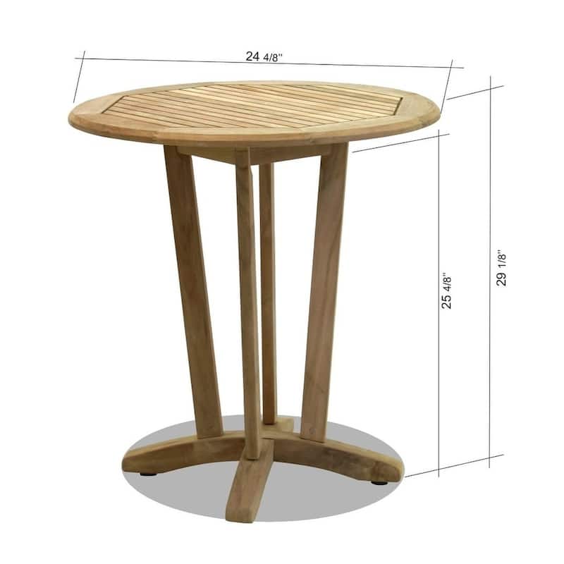 Teak Round Bistro Table - 1 Piece - 1 Piece