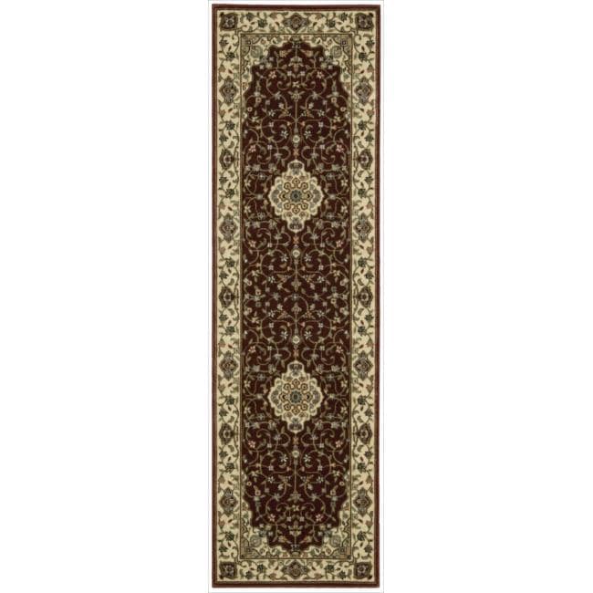 Nourison Persian Arts Burgundy Runner Rug (23 X 8)