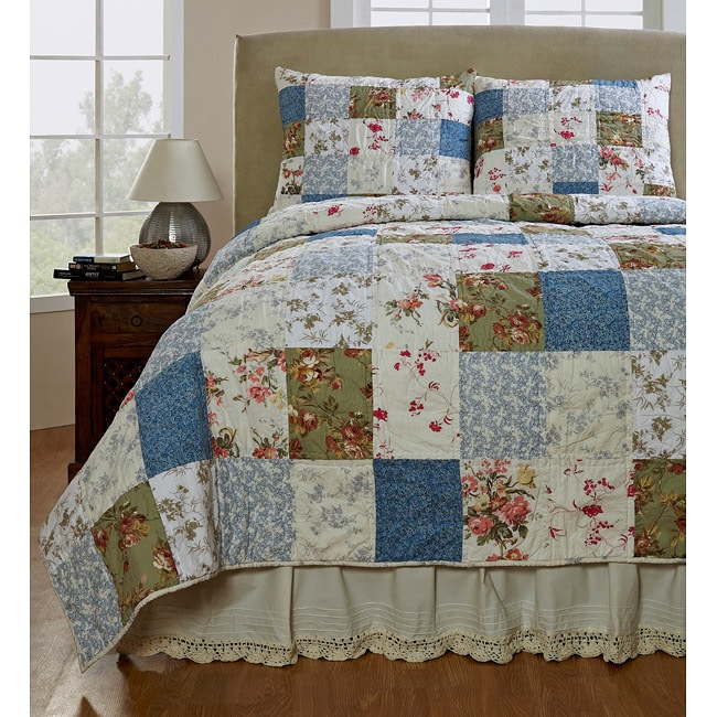 Campanille Handmade Patchwork 3-piece Quilt Set - 14346893 - Overstock ...