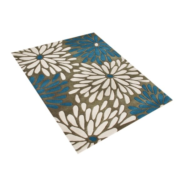 Alliyah Hand Made Black New Zealand Blended Wool Rug (5 x 8) - 5' x 8'