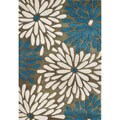 Alliyah Handmade Gothic Olive New Zealand Blend Wool Rug - 5' x 8'