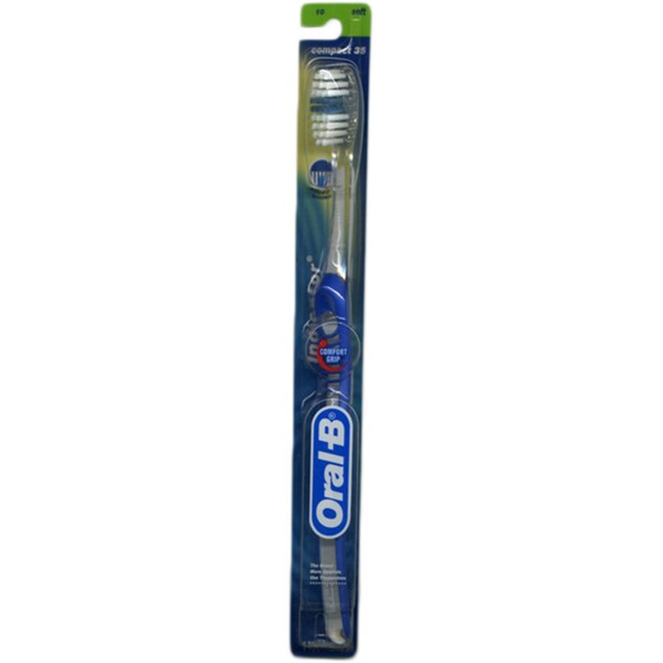 oral b compact head soft toothbrush