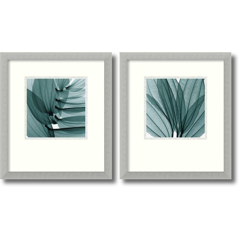 Steven N. Meyers 'Silver Lilies' 2-piece 15 x 17-inch Framed Art Print