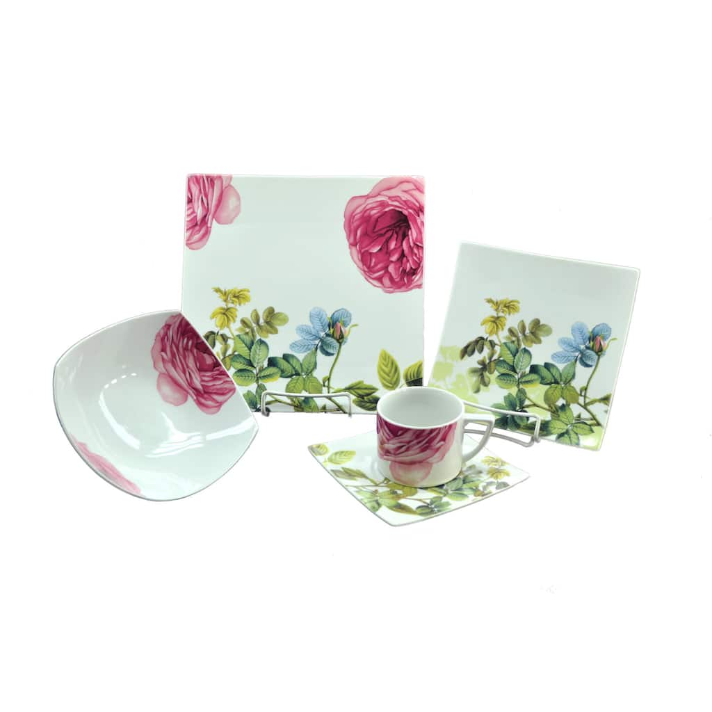 Summer Flowers Dinnerware Set (20 Pieces)