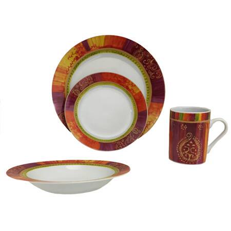 Sunset Yellow Dinnerware Set (16 Pieces)