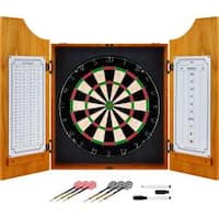 TG Solid Wood Dart Cabinet Set - Pro Style Board and Darts
