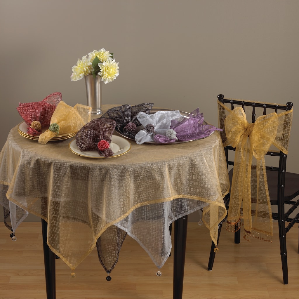 Dotted Organza Table Linens