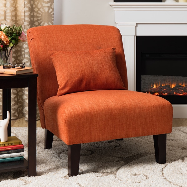 Anna Fiesta Orange Accent Chair  Free Shipping Today  Overstock.com  14349549
