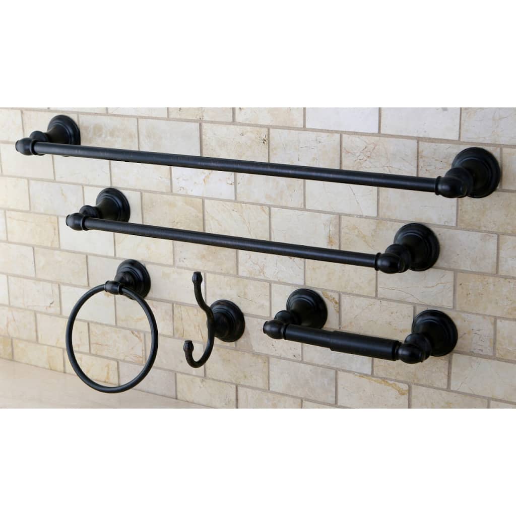 Kingston Brass Provence Oil Rubbed Bronze 5-piece Bathroom Accessory Set