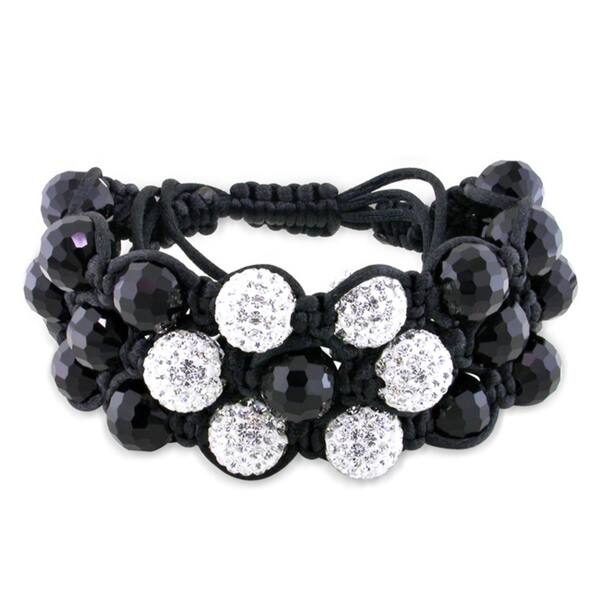 macrame crystal bracelet