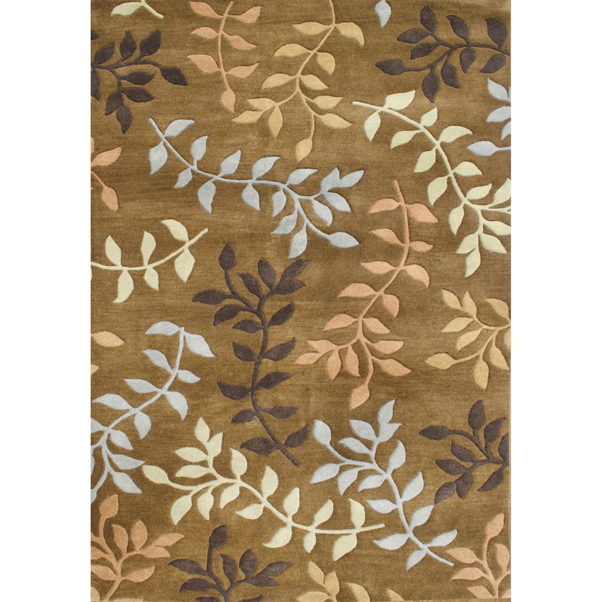 Alliyah Handmade Tufted Inca Gold New Zealand Blend Wool Rug (8 X 10)