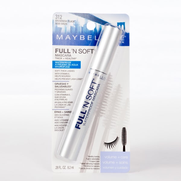 Shop Maybelline Full 'N Soft Waterproof Brown/Black Mascara (Pack of 4) Free Shipping On