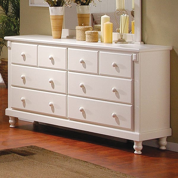 Shop Tribecca Home Macedonia White Dresser Free Shipping Today