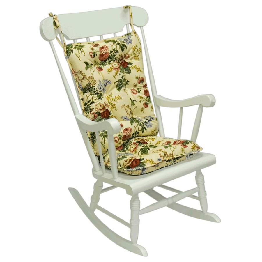 Jewel Floral Standard Rocking Chair Cushion