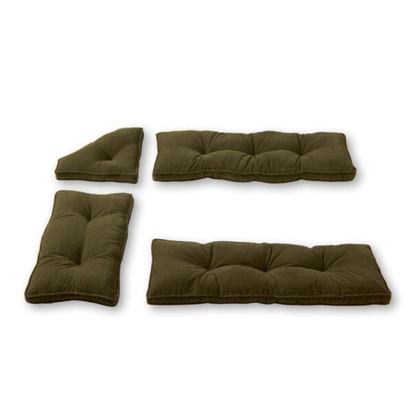 Shop Greendale Home Fashions Cherokee Sage Microfiber 4-pc Nook Cushion ...