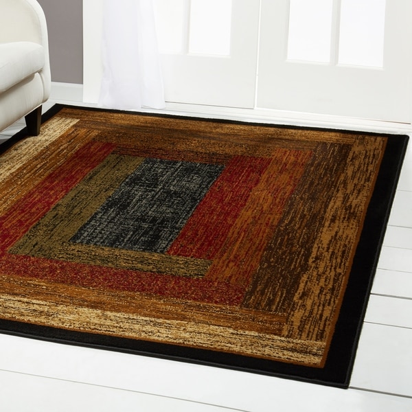 Home Dynamix Royalty Collection Traditional Brown-Blue Area Rug - 7'8 x 10'4