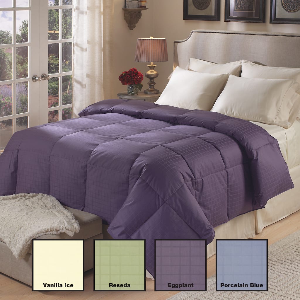 Luxury-Sized Tattersol 500 Thread Count Down Comforter