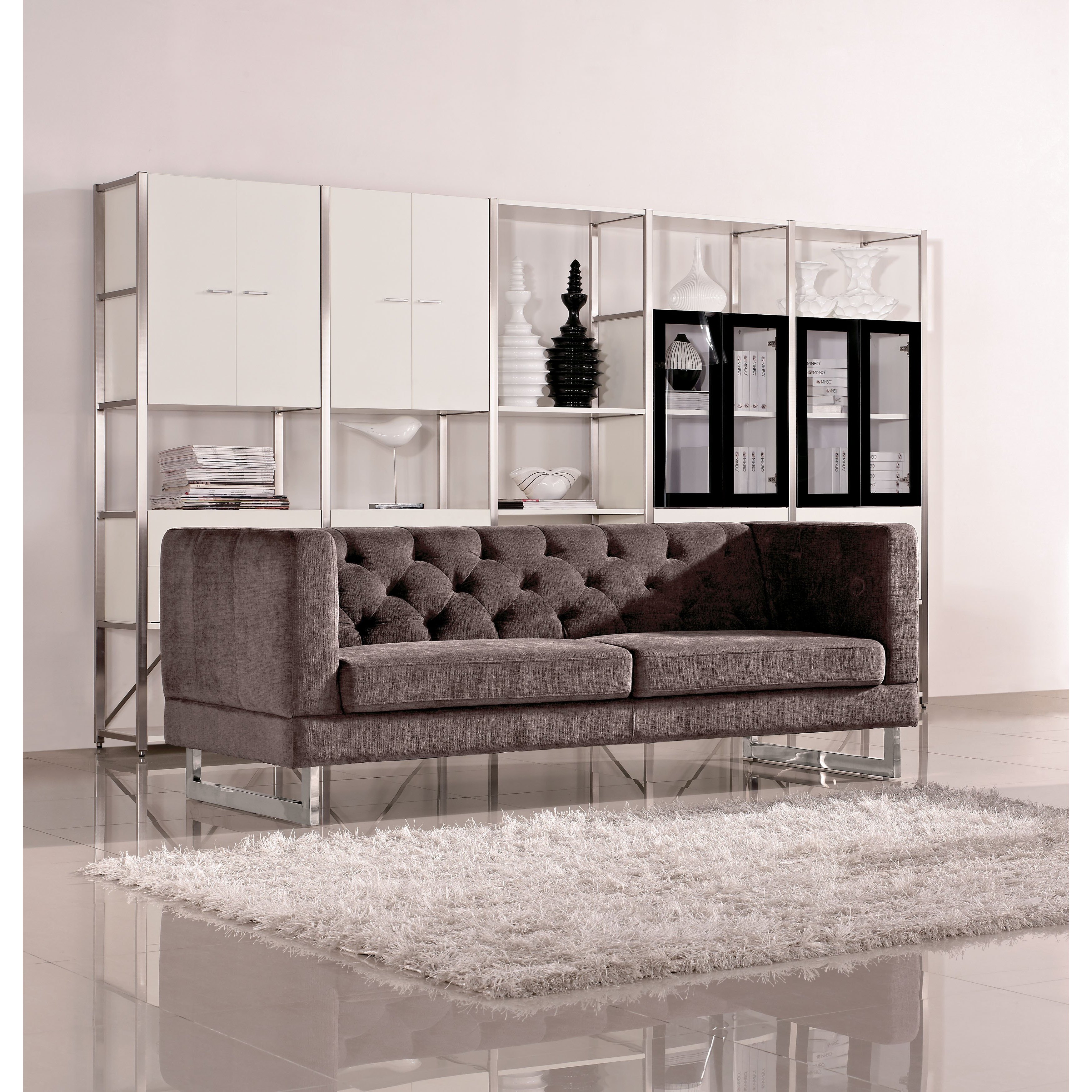 Dg Casa Dark Raisin Grey Allegro Sofa