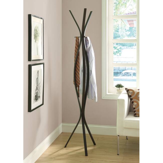 Copper Grove Stepanavan Cappuccino Metal 72-inch Coat Rack