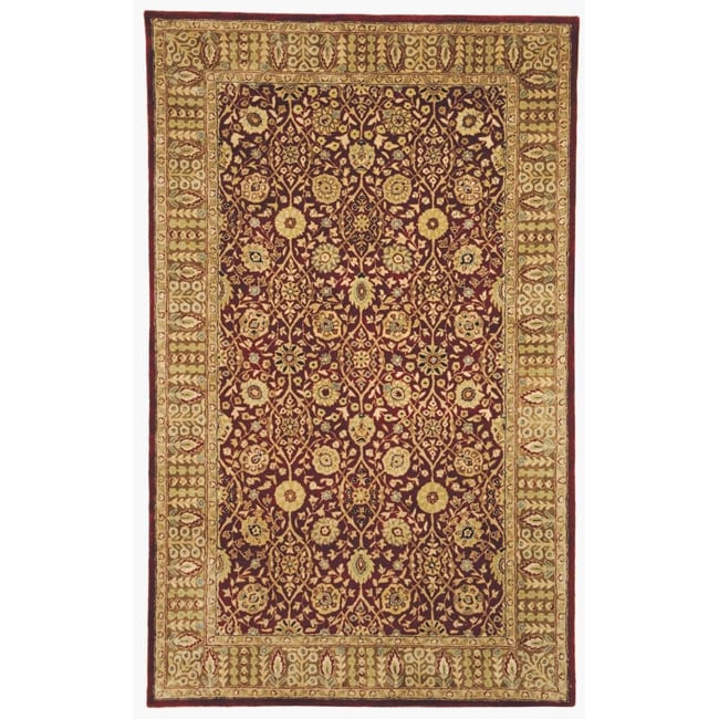 Handmade Persian Legend Red/ Light Brown Wool Rug (4 X 6)