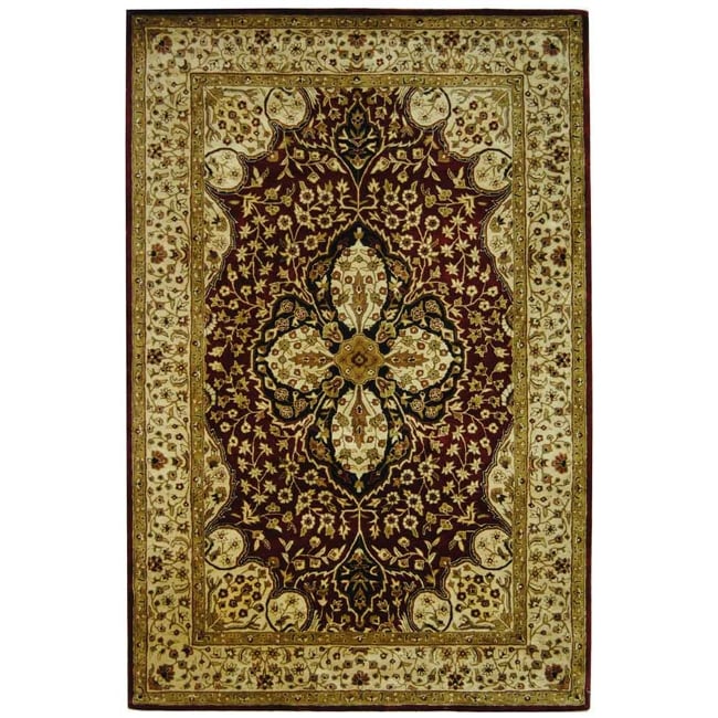 Handmade Persian Legend Red/ Beige Wool Rug (4 X 6)