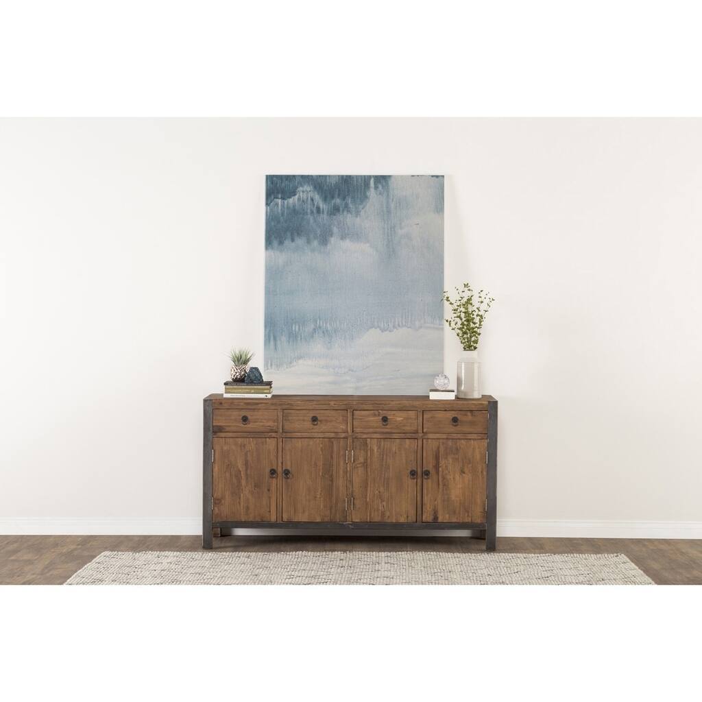 Willow Reclaimed Wood and Iron 70-inch Buffet by Kosas Home