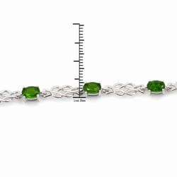 De Buman Sterling Silver Chrome Diopside Bracelet De Buman Gemstone Bracelets