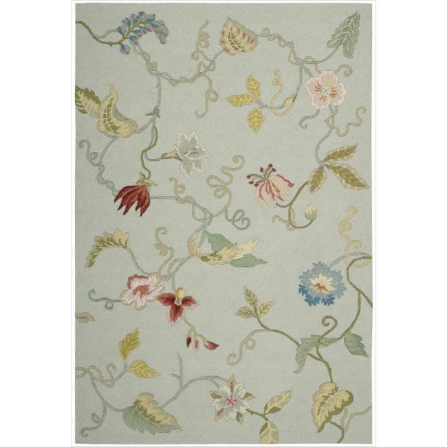 Nourison Hand Hooked Fantasy Green Rug (8 X 106)