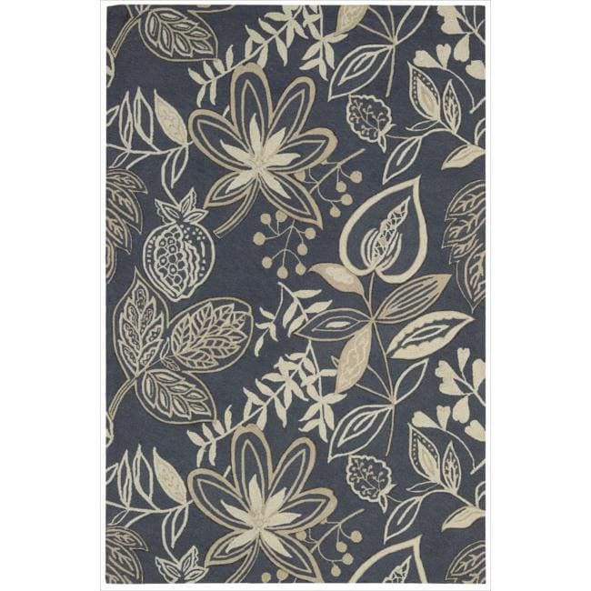 Nourison Hand hooked Fantasy Gray Area Rug (8 X 106)