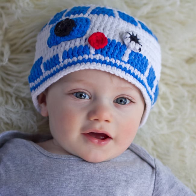 Hand-Knitted 'Robot Hero' Beanie