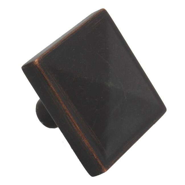 GlideRite Square Pyramid Oil Rubbed Bronze Cabinet Knobs (Pack of 10)
