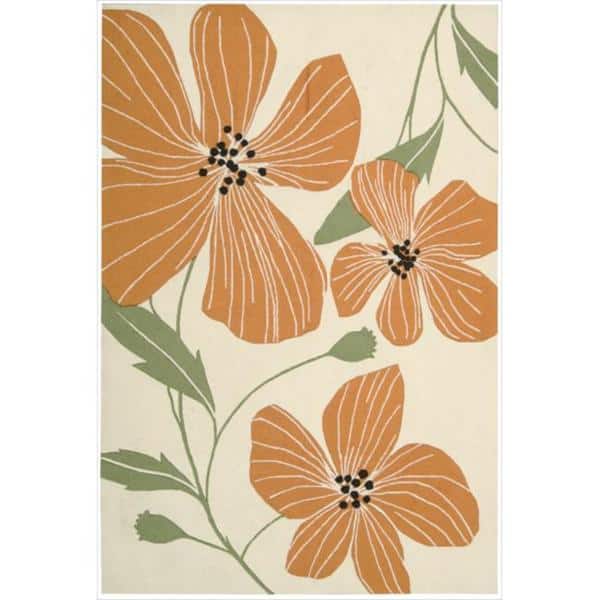 slide 1 of 1, Nourison Fantasy FA13 Area Rug 5' x 7' 6" - Ivory - Rectangle