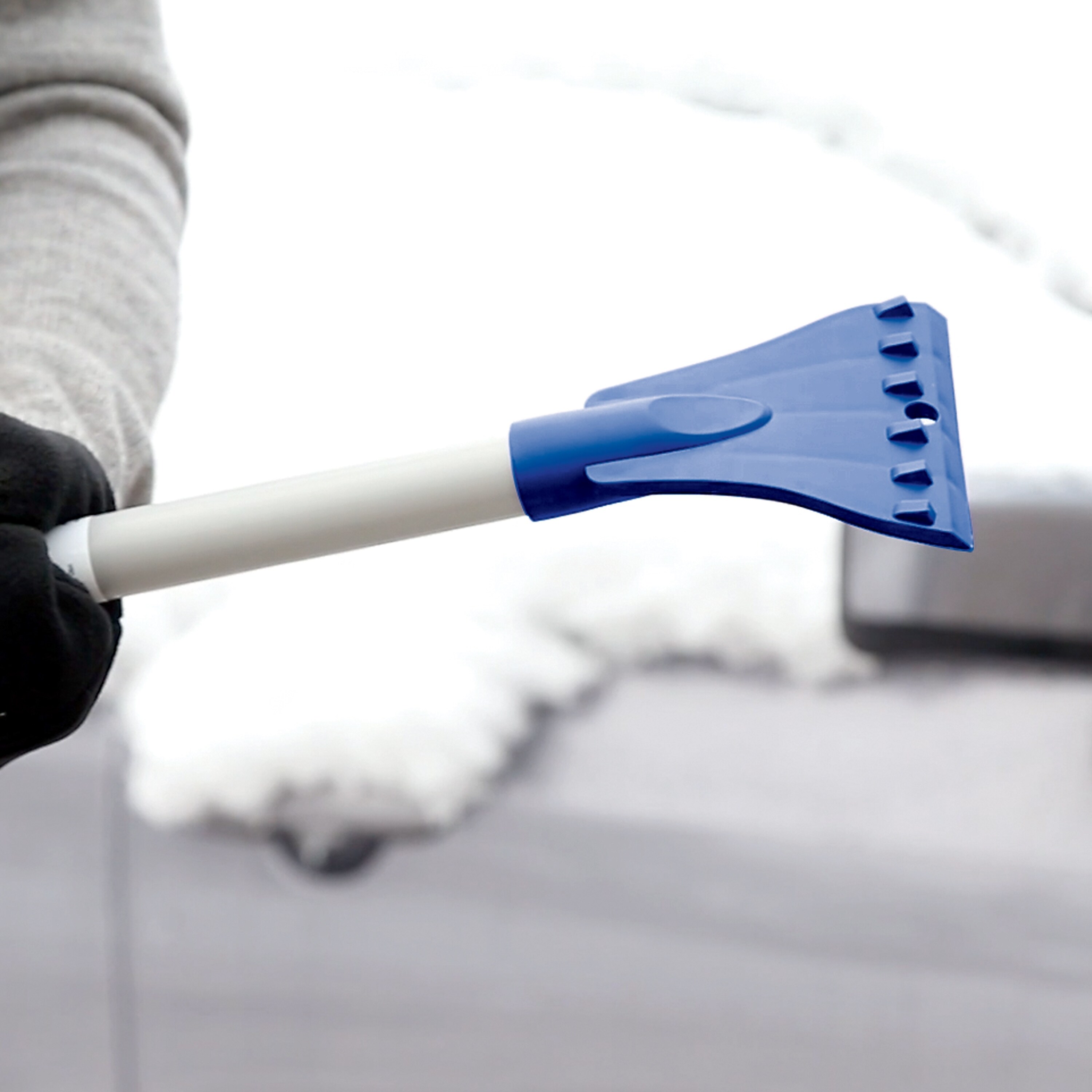 Snow Joe® 2-In-1 Telescoping Snow Broom + Ice Scraper