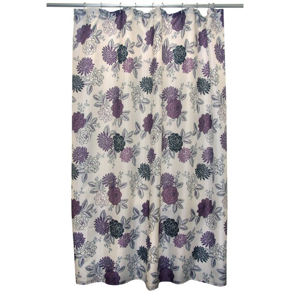 Waverly Cheri Purple Shower Curtain - Overstock - 6828607