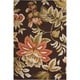 preview thumbnail 8 of 9, Nourison Fantasy Traditional Floral Hooked Area Rug 3'6" x 5'6" - Brown - Runner/Rectangle