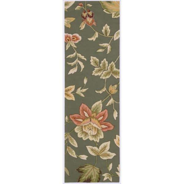 Nourison Fantasy Traditional Floral Hooked Area Rug