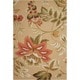 preview thumbnail 9 of 9, Nourison Fantasy Traditional Floral Hooked Area Rug 2' 6" x 4' - Beige - Runner/Rectangle