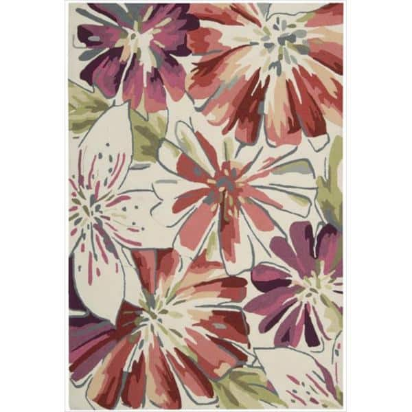 Nourison Fantasy Abstract French Country Floral Area Rug