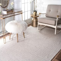 nuLOOM Handmade Flatweave Diamond Cotton Area Rug