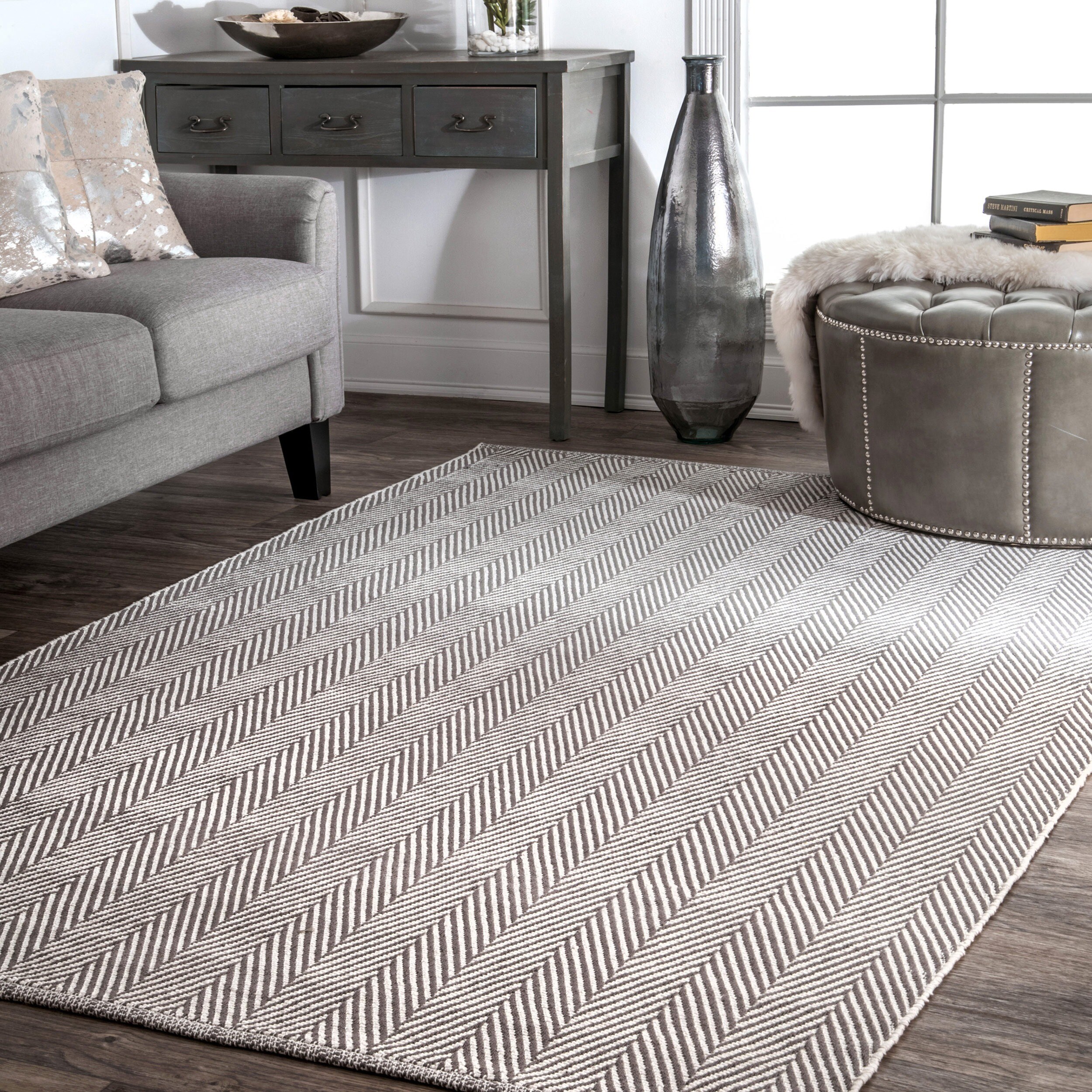 Grey Cotton Rugs Find Great Home Decor Deals Shopping At