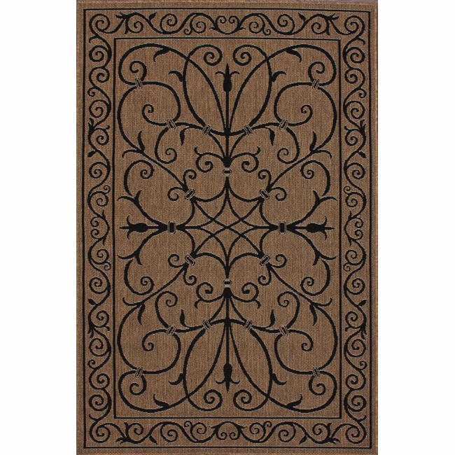 Nuloom Outdoor/ Indoor Brown Rug (8 X 11)