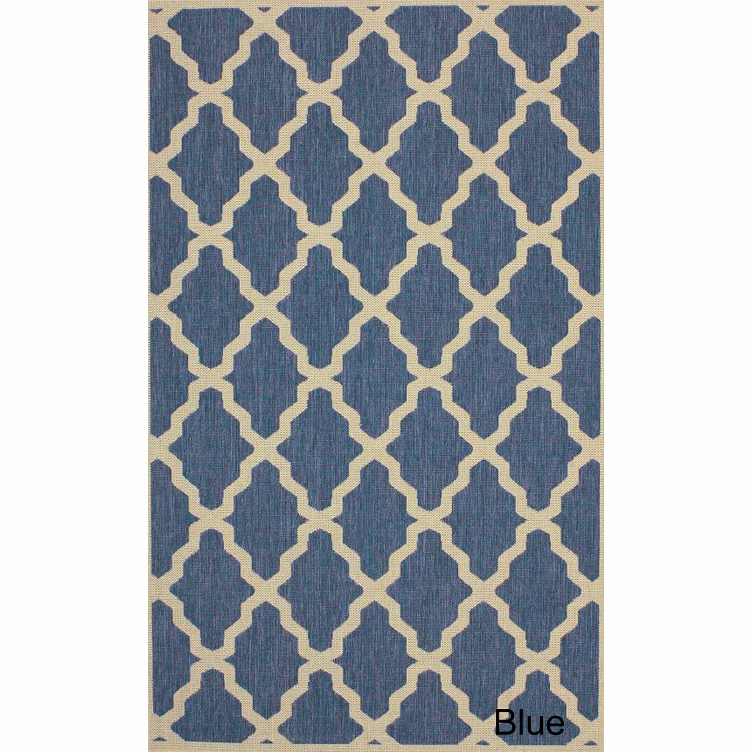 Nuloom Nuloom Outdoor Moroccan Trellis Rug (8 X 11) Blue Size 8 x 11