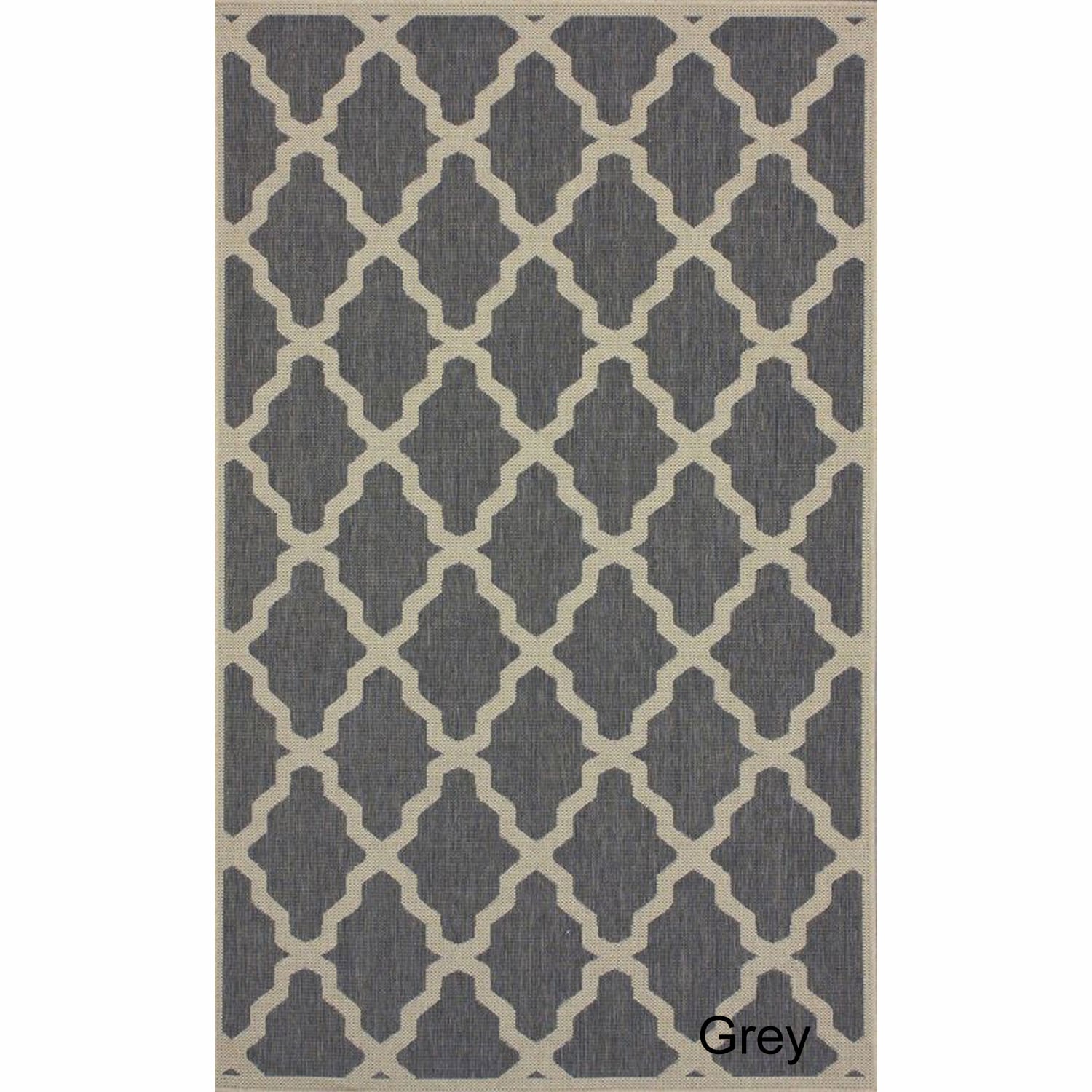 Nuloom Nuloom Outdoor Moroccan Trellis Rug (8 X 11) Grey Size 8 x 11