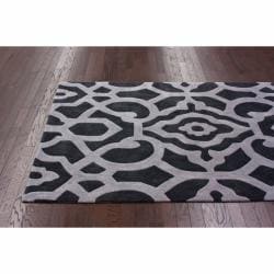 nuLOOM Handmade Pino Marrakesh Charcoal Rug (5' x 8') Nuloom 5x8   6x9 Rugs