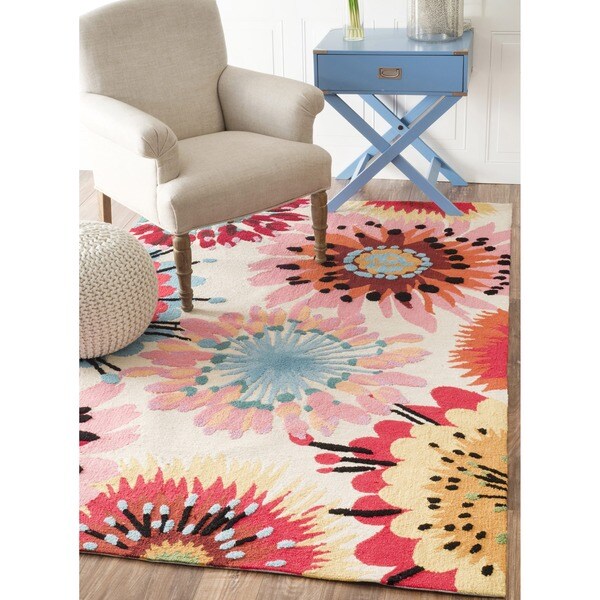 Shop nuLOOM Handmade Modern Abstract Floral Rug (5' x 8') Free Shipping Today