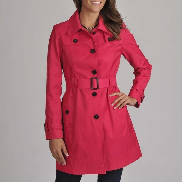 Tommy Hilfiger Azalea Belted Trench Coat Free Shipping Today