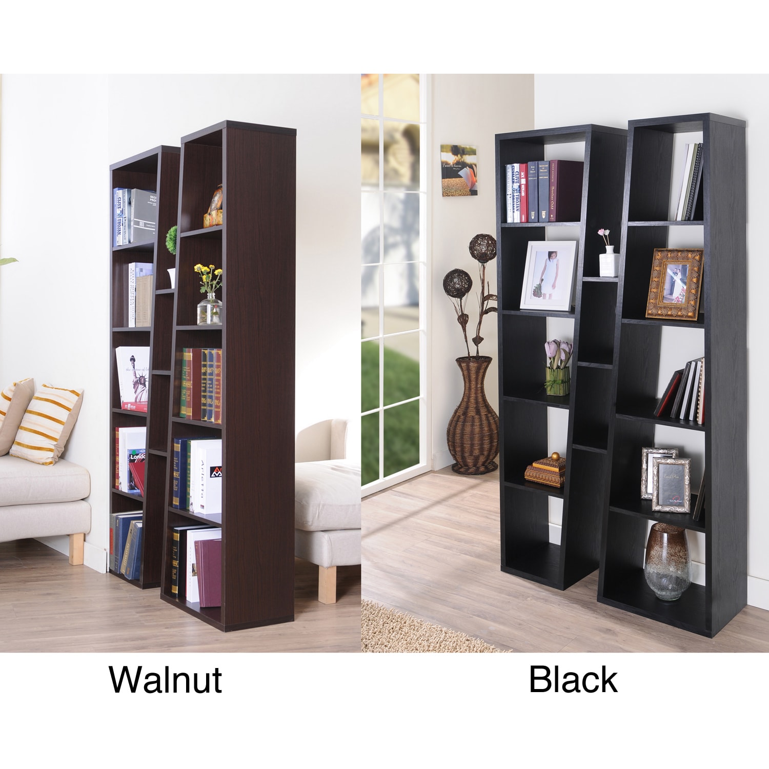 Furniture Of America Black Ten shelf Bookcase