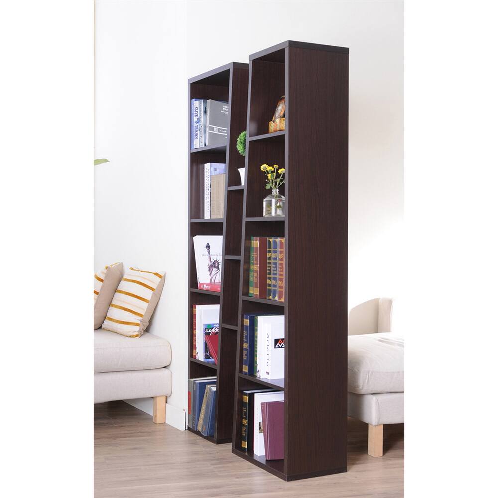 Furniture of America Black Ten-shelf Bookcase