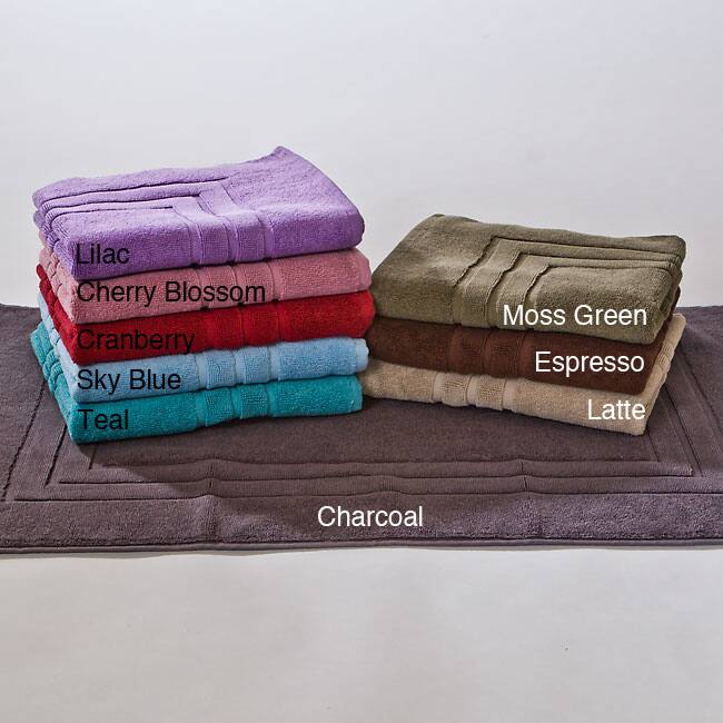 Calcot Zero Twist Supima Cotton Loop Bath Mats 900 GSM (Set of 2)